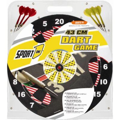 Mandelli 704700016 Aktiv/Skill Spielzeug - Ziel Sport 43cm mit 6 Pfeilen Mandelli 704700016 Aktiv/Skill Spielzeug - Ziel Sport 43cm mit 6 Pfeilen