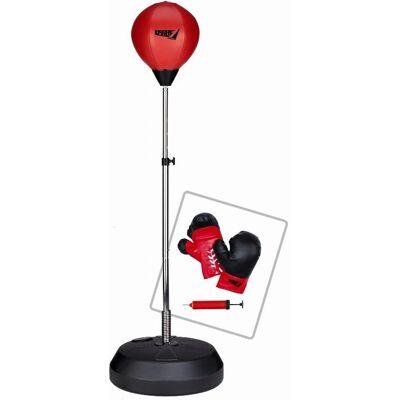 Mandelli Gioco di Attività/Abilità - Palla da boxe regolabile - Nero/Rosso Mandelli Gioco di Attività/Abilità - Palla da boxe regolabile - Nero/Rosso