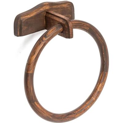 Metaform - Anello portasciugamani in legno - Stile tradizionale - 25,5x26 cm Metaform - Anello portasciugamani in legno - Stile tradizionale - 25,5x26 cm
