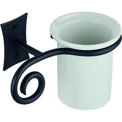 METAFORM Rebecca Portacepillos de Acero y Cerámica - Accesorios de Baño METAFORM Rebecca Portacepillos de Acero y Cerámica - Accesorios de Baño