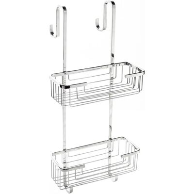 Metaform Panier Douche Double en Acier Inoxydable - Rangement Salle de Bain - Publicité Metaform Panier Douche Double en Acier Inoxydable - Rangement Salle de Bain - Publicité