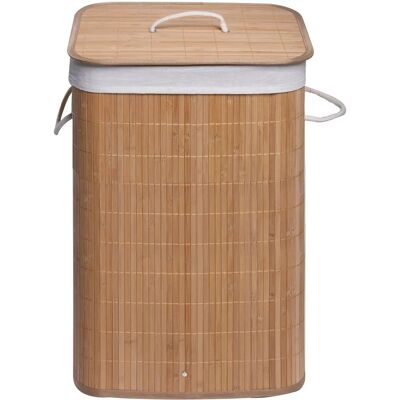 METAFORM - Panier à linge en bambou - 80L Design rectangulaire naturel - Publicité METAFORM - Panier à linge en bambou - 80L Design rectangulaire naturel - Publicité