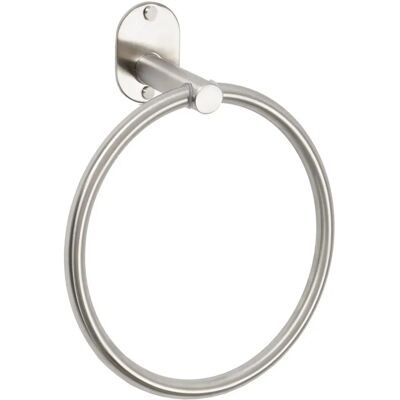 METAFORM - Anello porta asciugamani in acciaio inox spazzolato - Accessorio bagno METAFORM - Anello porta asciugamani in acciaio inox spazzolato - Accessorio bagno