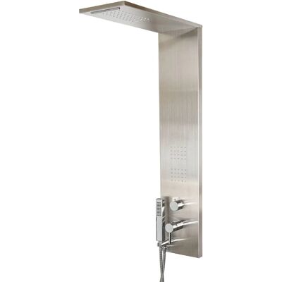 METAFORM Colonna Doccia - Multifunzione Acciaio Inox Spazzolato - 4 Funzioni METAFORM Colonna Doccia - Multifunzione Acciaio Inox Spazzolato - 4 Funzioni