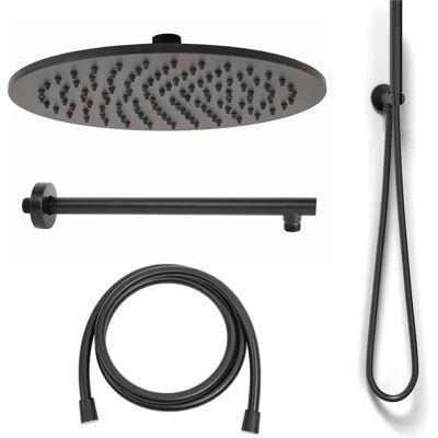 Kit Doccia Nero Opaco Metaform - Accessorio Moderno per Bagno Kit Doccia Nero Opaco Metaform - Accessorio Moderno per Bagno