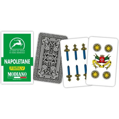 Modiano - Carte Napoletane Verdi Famiglia - 14 Carte Modiano - Carte Napoletane Verdi Famiglia - 14 Carte