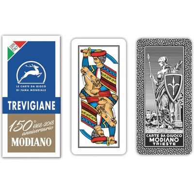 Modiano Mazzo carte trevigiane 150 anniversario - Paquet de cartes Modiano Mazzo carte trevigiane 150 anniversario - Paquet de cartes