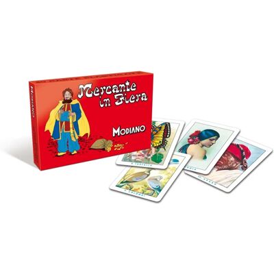 Modiano Mercante in Fiera - Rood kaartspel met 2 decks Modiano Mercante in Fiera - Rood kaartspel met 2 decks