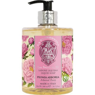 Tekuté mýdlo Peony Arboreal od La Florentina - Přírodní tekuté mýdlo na ruce 500ml Tekuté mýdlo Peony Arboreal od La Florentina - Přírodní tekuté mýdlo na ruce 500ml