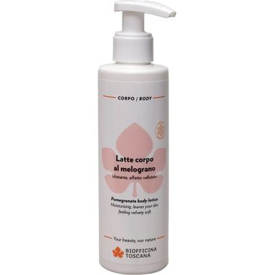 Latte Corpo al Melograno Biofficina Toscana - Idratante, Assorbimento Rapido, Vegano Latte Corpo al Melograno Biofficina Toscana - Idratante, Assorbimento Rapido, Vegano