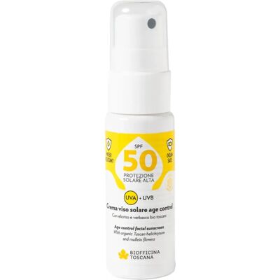 Crema viso solare Age Control SPF50 - Biofficina Toscana Crema viso solare Age Control SPF50 - Biofficina Toscana