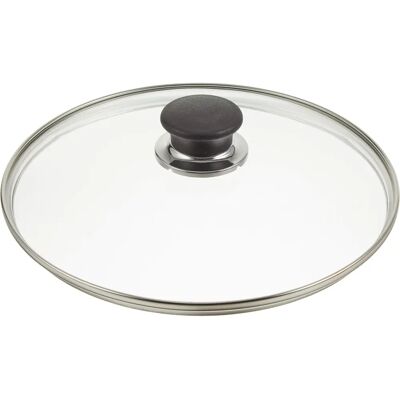Ballarini Zwart Knop Glazen Deksel - Kookgerei deksel 24cm Ballarini Zwart Knop Glazen Deksel - Kookgerei deksel 24cm