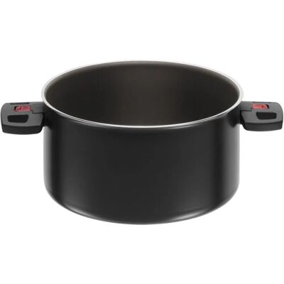Ballarini Click & Cook Cazuela - 24cm, Negro, Manijas Plegables Ballarini Click & Cook Cazuela - 24cm, Negro, Manijas Plegables