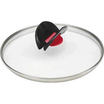 Couvercle en verre Ballarini 814F02.24 avec poignée pliable - Couvercle de cuisson - Publicité Couvercle en verre Ballarini 814F02.24 avec poignée pliable - Couvercle de cuisson - Publicité