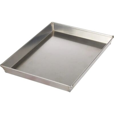 Profesjonalna prostokątna blacha aluminiowa z rozszerzonym brzegiem - 30x23cm Profesjonalna prostokątna blacha aluminiowa z rozszerzonym brzegiem - 30x23cm