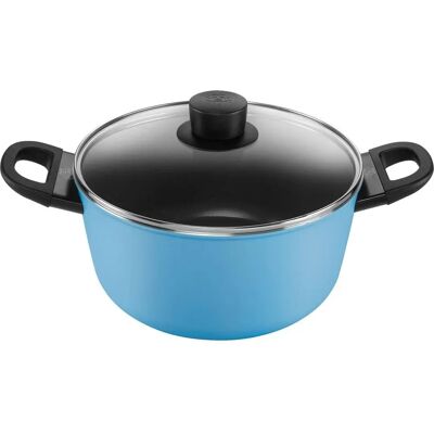 Garnek aluminiowy nieprzywierający Ballarini Caprera 24cm Niebieski Garnek aluminiowy nieprzywierający Ballarini Caprera 24cm Niebieski