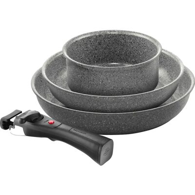 Ballarini Set of 2 Pans - Alluminio Cookware, 24 & 28cm Ballarini Set of 2 Pans - Alluminio Cookware, 24 & 28cm