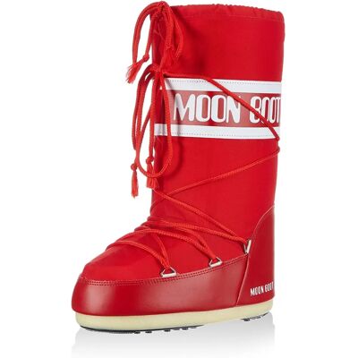 Moon Boot Nylon 14004400003 Botas de Invierno para Niños Rojas - Calzado de Invierno Moon Boot Nylon 14004400003 Botas de Invierno para Niños Rojas - Calzado de Invierno