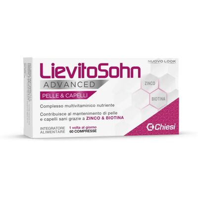 Chiesi Farmaceutici LievitoSohn Advanced - Supporto pelle e capelli - 60 Compresse Chiesi Farmaceutici LievitoSohn Advanced - Supporto pelle e capelli - 60 Compresse