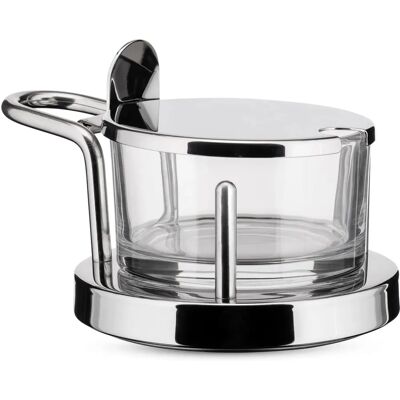 Alessi 5071 - Przechowywacz sera - Stal nierdzewna i szkło Alessi 5071 - Przechowywacz sera - Stal nierdzewna i szkło