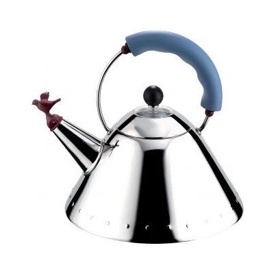 Bouilloire Alessi 9093 Bleu Clair - 1.7L Acier inoxydable - Publicité Bouilloire Alessi 9093 Bleu Clair - 1.7L Acier inoxydable - Publicité