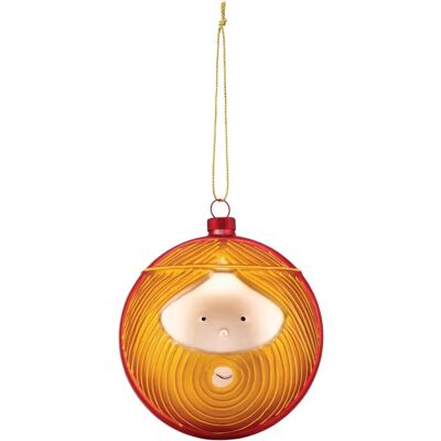 Alessi Marcello Jori Weihnachtsornament - Rot - 9cm - Weihnachtsart Alessi Marcello Jori Weihnachtsornament - Rot - 9cm - Weihnachtsart