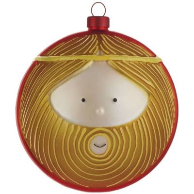Alessi Giuseppe Boule de Noël Multicolore - 9cm en Verre - Publicité Alessi Giuseppe Boule de Noël Multicolore - 9cm en Verre - Publicité