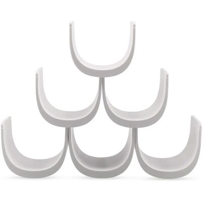 Alessi GIA13W vinflaskeholder - Vinflaskeholder - Hvit - Modulært pyramidedesign Alessi GIA13W vinflaskeholder - Vinflaskeholder - Hvit - Modulært pyramidedesign