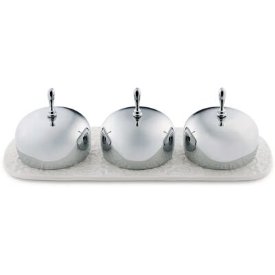 Alessi MW15 borcan - Tava de gem - Porțelan - Colecția Dressed Alessi MW15 borcan - Tava de gem - Porțelan - Colecția Dressed