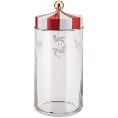 Alessi Circus Frasco de Cristal - 1,5L Contenedor Hermético Alessi Circus Frasco de Cristal - 1,5L Contenedor Hermético