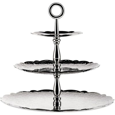 Alessi Dressed for X-Mas - Support à Trois Niveaux - Design Italien Élégant Alessi Dressed for X-Mas - Support à Trois Niveaux - Design Italien Élégant