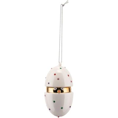 Alessi MJ161 Dekoracyjna Statua - Inspiracja jajem Fabergé na ozdobę świąteczną Alessi MJ161 Dekoracyjna Statua - Inspiracja jajem Fabergé na ozdobę świąteczną