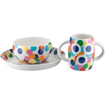 Alessi Modèle AM39S1 Ensemble Enfants en Céramique - Multicolore Alessi Modèle AM39S1 Ensemble Enfants en Céramique - Multicolore