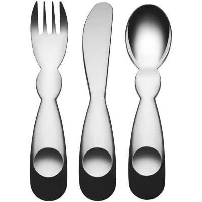 Alessi AM41S3 Kjøkkenbestikksett - Barn - Rustfritt stål - Alessandro Mendini Alessi AM41S3 Kjøkkenbestikksett - Barn - Rustfritt stål - Alessandro Mendini