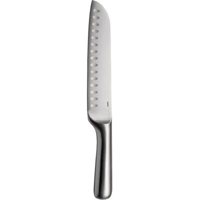 Noż kuchenny Alessi SG508 - Santoku ze stali nierdzewnej - Projekt Stefano Giovannoni Noż kuchenny Alessi SG508 - Santoku ze stali nierdzewnej - Projekt Stefano Giovannoni