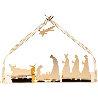 Alessi Bark Krippe - Gold, Weihnachten, Modern, Kompakt - Krippe Alessi Bark Krippe - Gold, Weihnachten, Modern, Kompakt - Krippe