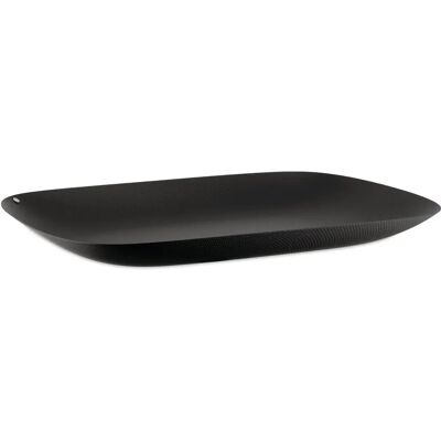Alessi Modello Moiré - Vassoio Nero Testurizzato - Servizio Alimentare Alessi Modello Moiré - Vassoio Nero Testurizzato - Servizio Alimentare