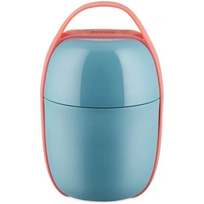 Alessi SA03LAZ Zupka - Dwukomorowa lunchbox, Żywica termoplastyczna, Niebieski Alessi SA03LAZ Zupka - Dwukomorowa lunchbox, Żywica termoplastyczna, Niebieski