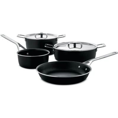 Alessi AJM100S6A Pentola e Padella - Set pentole - Grigio chiaro Alessi AJM100S6A Pentola e Padella - Set pentole - Grigio chiaro
