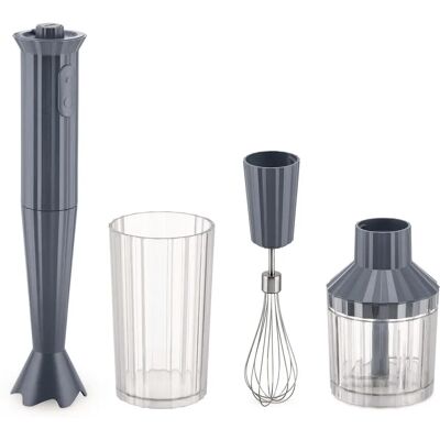 Alessi Plissé Plus Blender Ręczny - Szary Alessi Plissé Plus Blender Ręczny - Szary