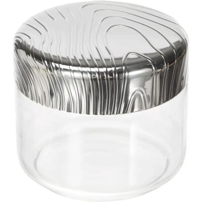 Słoik szklany Veneer od Alessi z pokrywką ze stali nierdzewnej - Hermetyczny - 100cl Słoik szklany Veneer od Alessi z pokrywką ze stali nierdzewnej - Hermetyczny - 100cl
