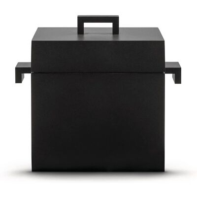Alessi La Cubica Gietaluminium Anti-aanbakpan - 100 Values Collectie Alessi La Cubica Gietaluminium Anti-aanbakpan - 100 Values Collectie