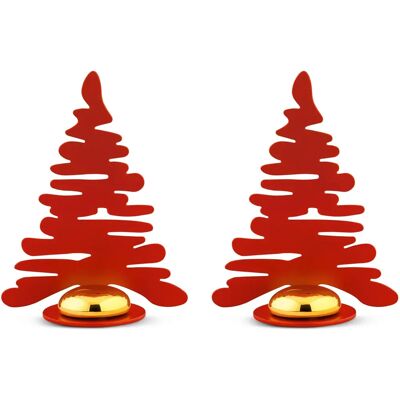 Alessi - Marque-place Noël - Red - Porcelain - Designer Donia Maaoui - Place Markers Alessi - Marque-place Noël - Red - Porcelain - Designer Donia Maaoui - Place Markers