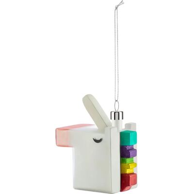 Ozdoba świąteczna Jednorożec GJ02 11 od Alessi - Ręcznie dmuchane szkło Ozdoba świąteczna Jednorożec GJ02 11 od Alessi - Ręcznie dmuchane szkło