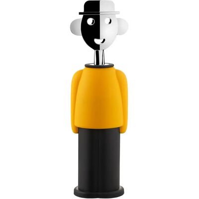 Alessi Alessandro M Sacacorchos - Amarillo / Negro - Sacacorchos de diseño Alessi Alessandro M Sacacorchos - Amarillo / Negro - Sacacorchos de diseño