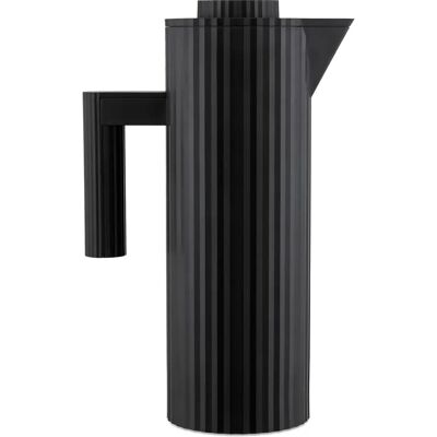 Alessi Svart Pleated Isolerkanna - 1L - Isolerende Kanne Alessi Svart Pleated Isolerkanna - 1L - Isolerende Kanne