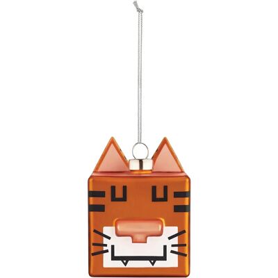 Alessi Cubik Tiger Christmas Tree Bauble - Festive, Modern, Playful Alessi Cubik Tiger Christmas Tree Bauble - Festive, Modern, Playful