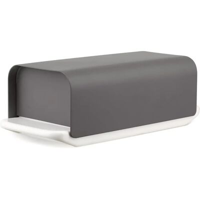 Alessi Mattina BG04 DG - Porzellan Butterdose mit Edelstahldeckel - Butterdose Alessi Mattina BG04 DG - Porzellan Butterdose mit Edelstahldeckel - Butterdose