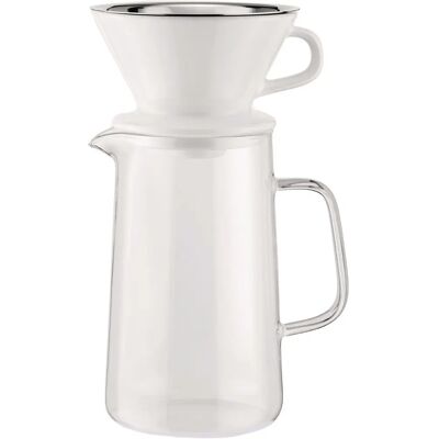 Alessi KT01S1 - vit/klart - Kaffeset Alessi KT01S1 - vit/klart - Kaffeset