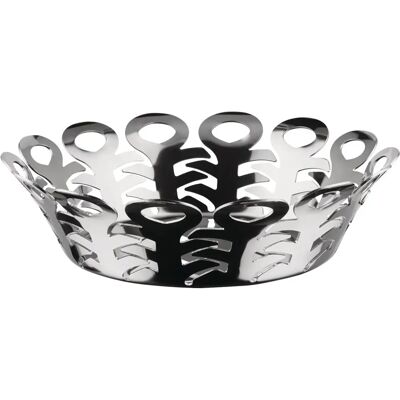 Alessi Vimini Small Stainless Steel Basket - Basket Alessi Vimini Small Stainless Steel Basket - Basket